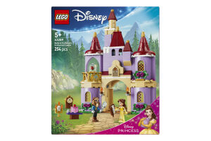 Конструктор для детей от 5лет №43289 Belle&the beast's enchanted castle Disney Lego 254эл