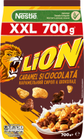 Сніданок сухий готовий з вітамінами та мінеральними речовинами Caramel&Chocolate Lion м/у 700г