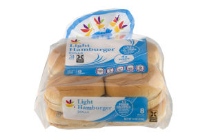 Ahold Light Hamburger Rolls - 8 CT