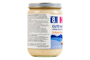 Каша молочная для детей от 8мес органическая 3 злака Спокойной ночи Hipp с/б 190г