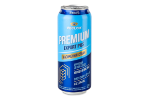 Пиво 0.5л 5.3% світле пастеризоване Export Pils Premium Оболонь з/б
