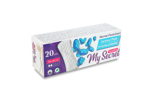 Прокладки ежедневные гигиенические без запаха Normal Sensitive My Secret 20шт