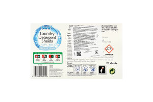 Листи прального порошку Fresh Clean 20шт Swirl