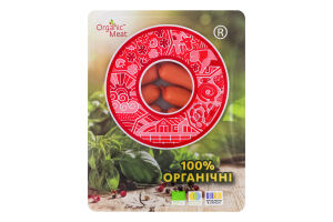 Сосиски органічні з телятиною Organic Meat в/с лоток 260г