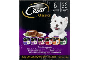 Cesar Classics Canine Cuisine Variety - 36 CT