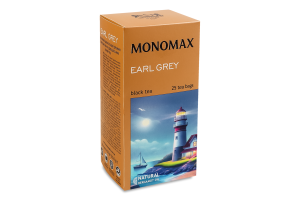 Чай чорний цейлонський байховий дрібний з бергамотом Earl Grey Monomax к/у 25х2г
