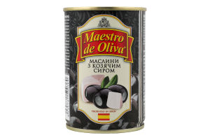 Маслины с козьим сыром Maestro de Oliva ж/б 280г
