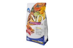 Корм д/стерилізованих котів N&D Tropical Selection низькозерновий з ягням сухий 1,5кг Farmina