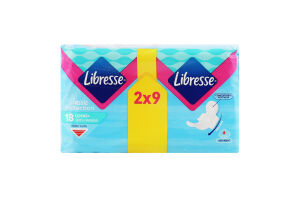 Прокладки гігієнічні Long+ Classic protection Libresse 2х9шт