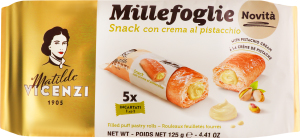 Печиво-рол Matilde Vicenzi з фісташк кремом листк