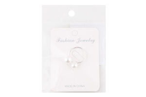 Каблучка з штучними перлами та камінцями FHF25618M19