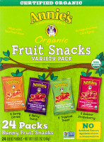 Annie's Organic Fruit Snacks Bunny Fruit Snacks Variety Packs - 24 PK