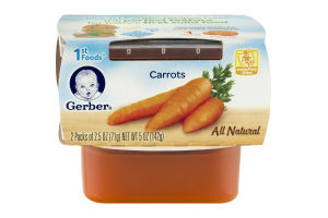 Gerber All Natural 1st Foods Carrots - 2 PK