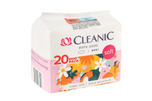 Прокладки гігієнічні Cleanic Soft Duo pack денні