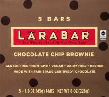 Larabar Fruit & Nut Food Bar Chocolate Chip Brownie - 5 CT