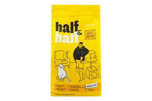 Корм сухой полнорационный для взрослых котов Beef recipe Premium Half&Half м/у 2кг