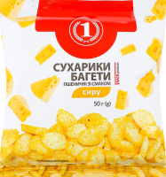 Сухарики пшеничні зі смаком сиру Багети ТМ "1" м/у 50г