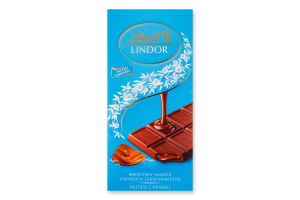 Шоколад молочный с соленой карамелью Lindt к/у 100г