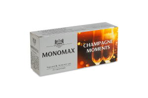 Бленд чая черного и зеленого байхового мелкого с кусочками ягод Champagne moments Monomax к/у 25x1.5г