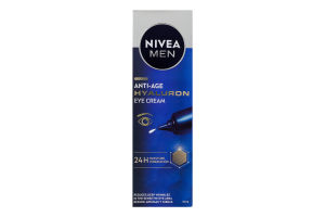 Крем для кожи вокруг глаз антивозрастной Гиалурон Nivea Men 15мл