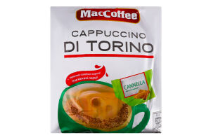 Напиток кофейный растворимый со сладкой корицей 3в1 Cappuccino di Torino MacCoffee м/у 25г