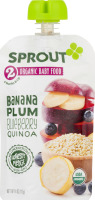 Sprout Organic Baby Food Plum, Banana, & Blueberry With Quinoa 2
