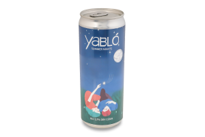 Cидр 0.33л 5.7% сухой газированный обычный купажный Summer nights Yablo ж/б