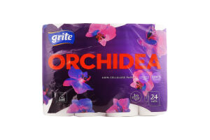 Папір туалетний Орхідея 3шари 145відривів 24шт Гріт