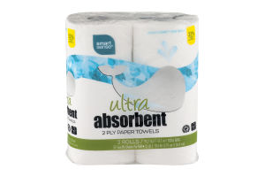 Smart Sense Ultra Absorbent 2 Ply Paper Towels - 2 CT