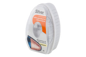 Губка-блеск для обуви с дозатором силикона бесцветная Express Silver 6мл