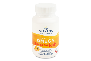 Добавка диетическая мягкие капсулы натуральный фруктовый вкус Daily Omega Kids Nordic Naturals 30шт