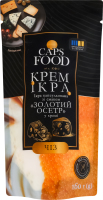 Ікра капсульована у кремі Чиз зі смаком Золотий осетр пастеризована Крем ікра Caps food д/п 160г