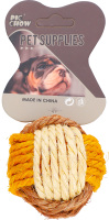 Игрушка для кошек джутовая с колокольчиком d6см №1442400 Мяч Pic Chow 1шт