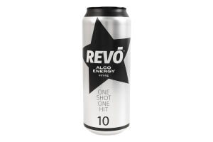 Напиток алкогольный энергетический 500мл 10% газированный Strong Revo ж/б
