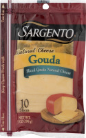 Sargento Natural Cheese Gouda Slices - 10 CT