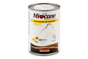 Корм д/собак з куркою та рисом 400г ж/б Міокане