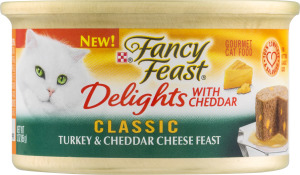 Fancy Feast Delights Cat Food Classic Turkey & Cheddar