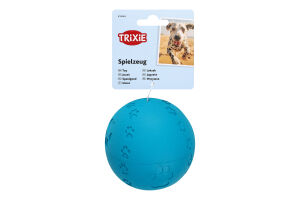 Игрушка для собак с лапкой и пищалкой резина d9см №34863 Мяч литой Trixie 1шт