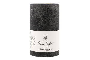 Свічка чорна №С06*10/1-7.7 Циліндр Candy Light 1шт