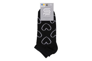 Шкарпетки жіночі контурні серця Premier Socks Економ 23-25 чорний