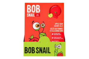 Мармелад фруктово-ягодный Яблоко-вишня Jelly Bob Snail к/у 10х9г