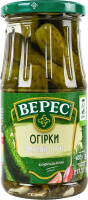 Огірки мариновані слабокислі стерилізовані Верес с/б 435г