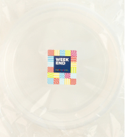 Тарілка пластикова прозора d22см Karnaval Weekend 10шт