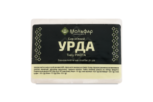 Сир 40% м'який типу Рікота Урда Мольфар в/у 300г
