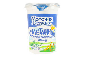 Продукт сметанный 20% молокосодержащий Молочна Долина ст 470г