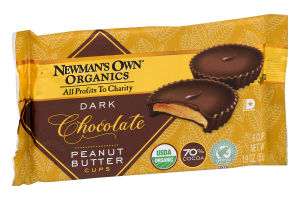 Newman's Own Organics Peanut Butter Cups Dark Chocolate - 6 CT