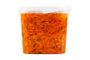 Морква маринована з грибами лисичками Повний Кошик відро 1кг