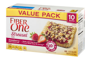 Fiber One Streusel Bar Strawberry - 10 CT