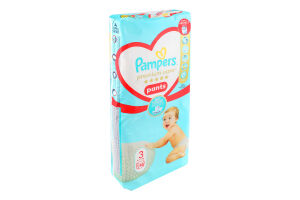 Трусики-підгузники дитячі 6-11кг 3 Premium Care Pampers 48шт