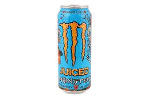 Напій енергетичний безалкогольний сильногазований з цукром Mango Loco Juiced Monster Energy з/б 500мл